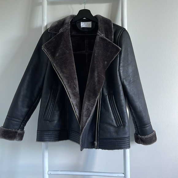 ZARA Girl’s faux-leather jacket - Picture 3 of 3